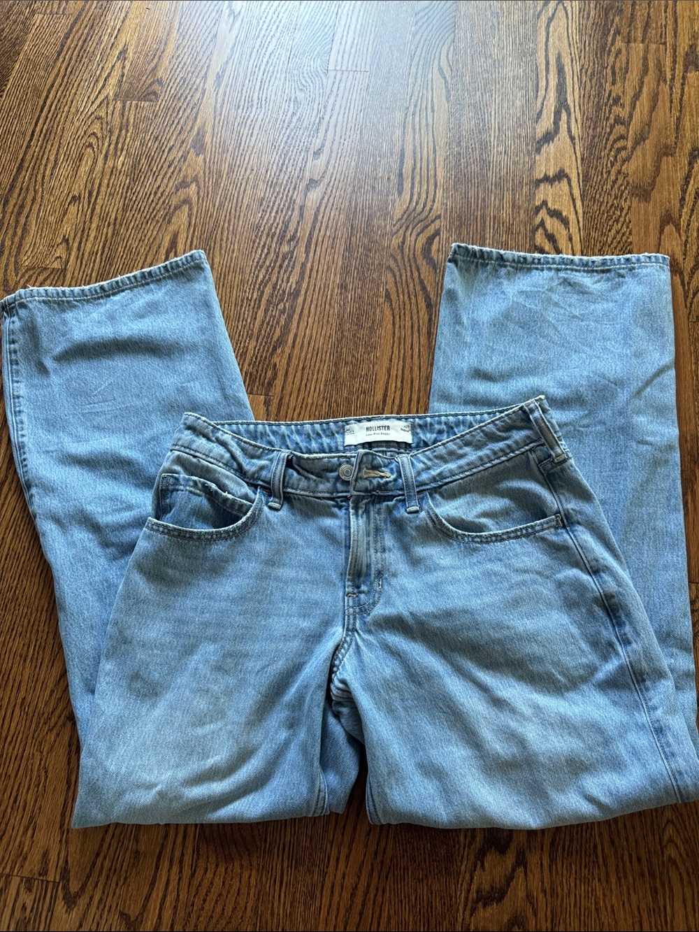 Hollister Light Blue Low Rise Baggy Women's Jeans